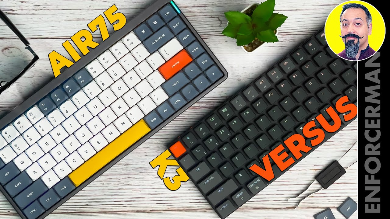 KEYCHRON K3 VS NUPHY AIR75 - BEST LOW PROFILE MECHANICAL KEYBOARDS