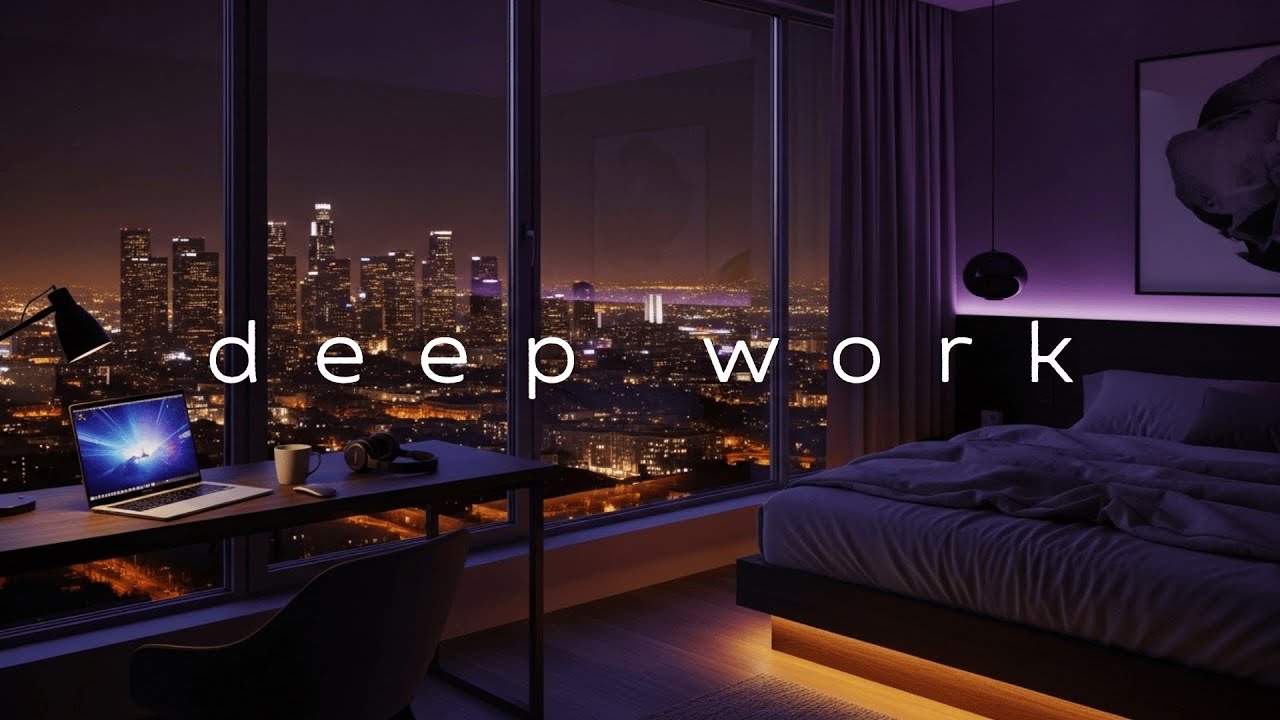 Late Night City Focus Music – Deep Ambient Work for Productivity & Study Sessions