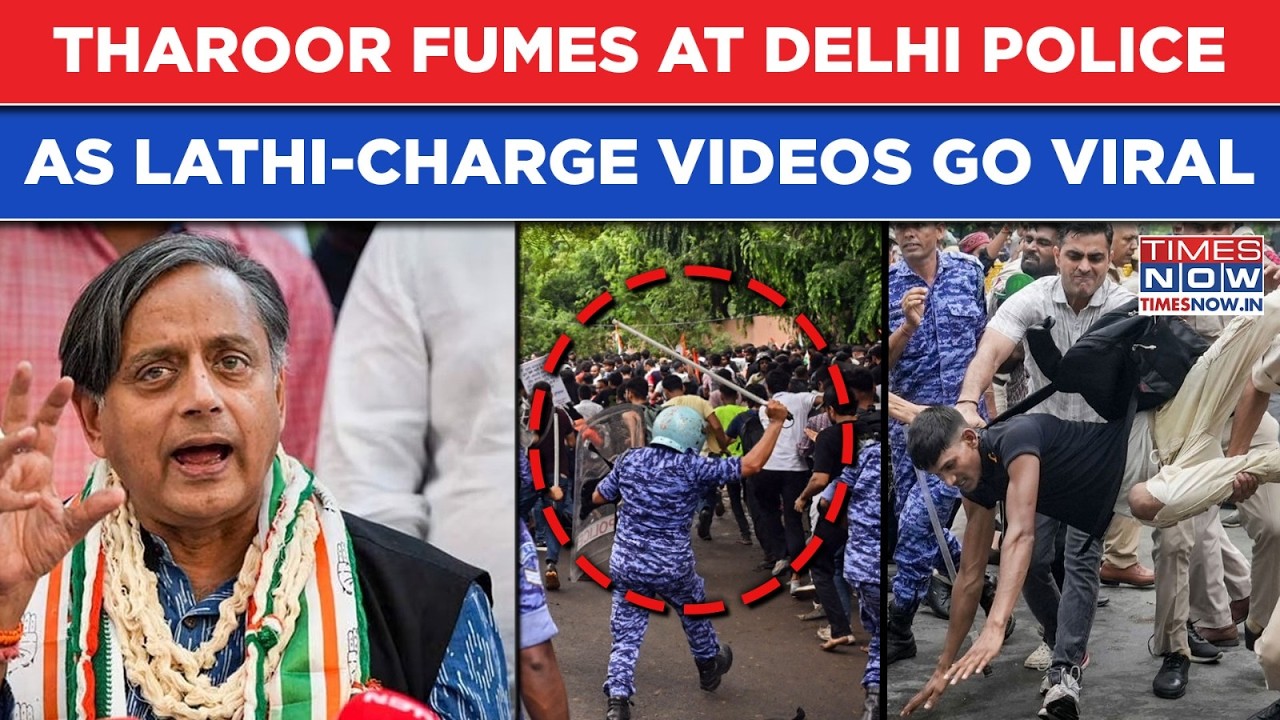 CJP: Shashi Tharoor Rips Delhi Police As Lathi Charge At March Sparks Fury, Shocking Visuals Out