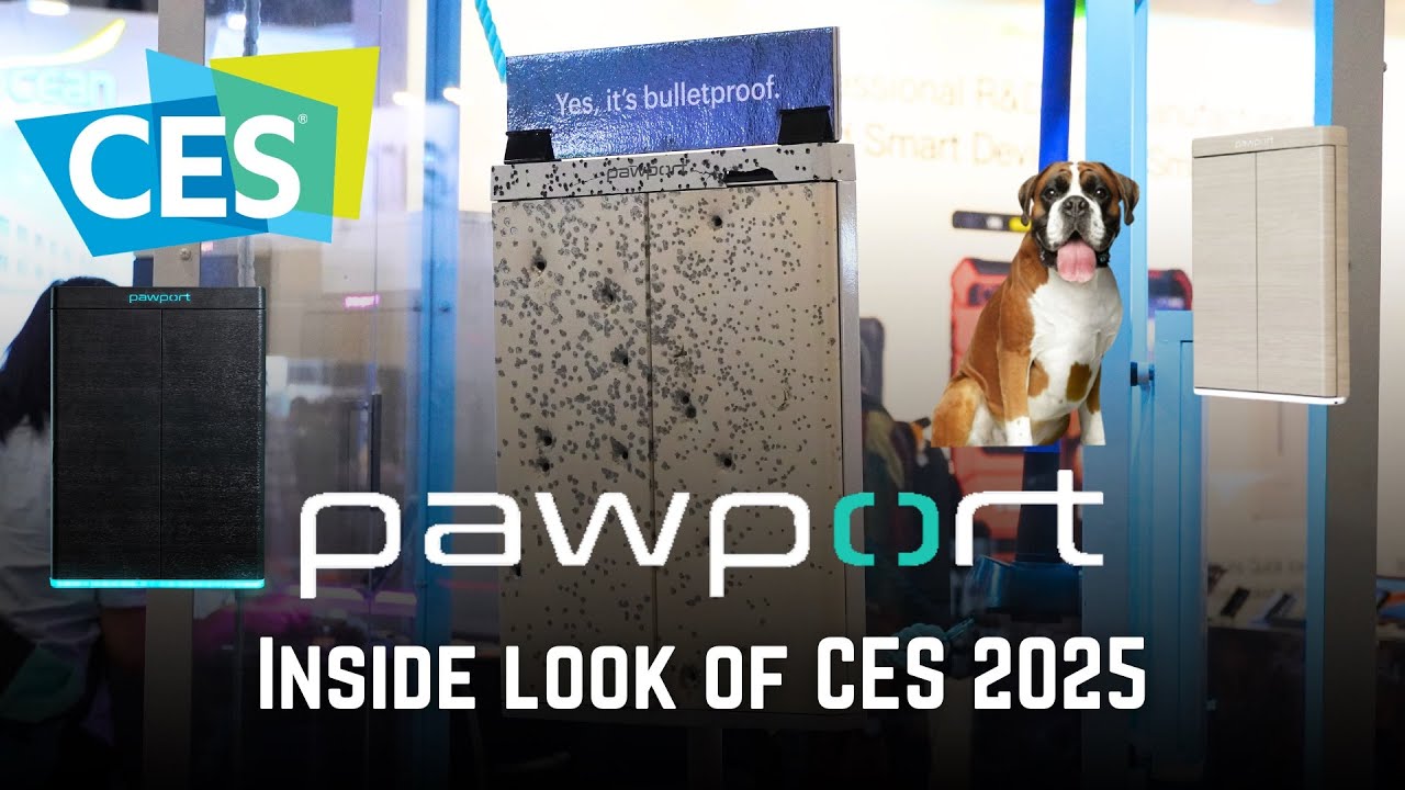 Pawport Made Bulletproof Doggy Doors - Inside Look of CES 2025