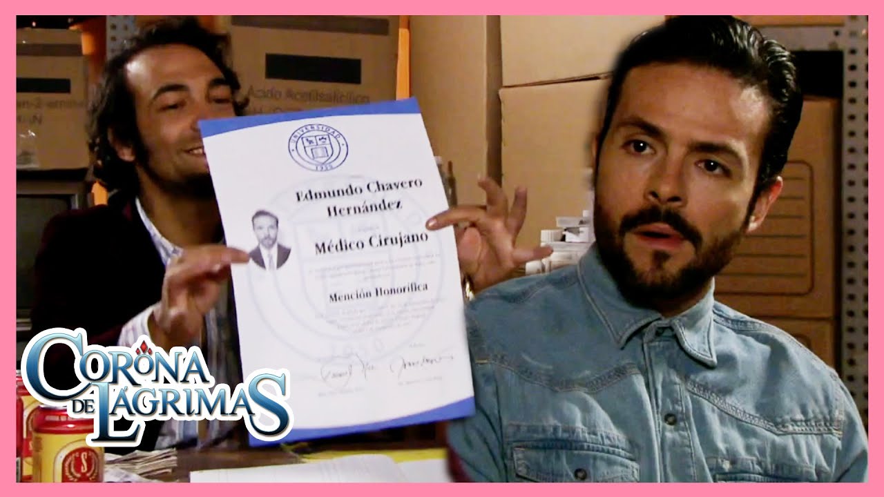 Corona de lágrimas 3/3: Edmundo falsifica su cédula profesional | C-50 | tlnovelas