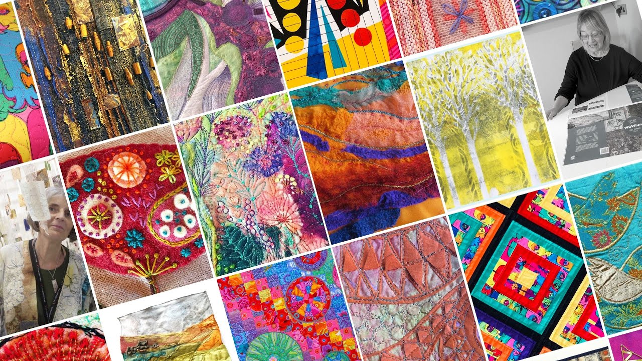 Online Machine and Hand Embroidery Courses from the School of Stitched Textiles.