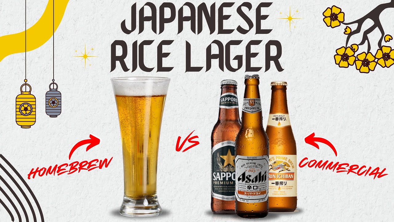 Japanese RICE LAGER All Grain Recipe! Can We BREW better than Asahi?