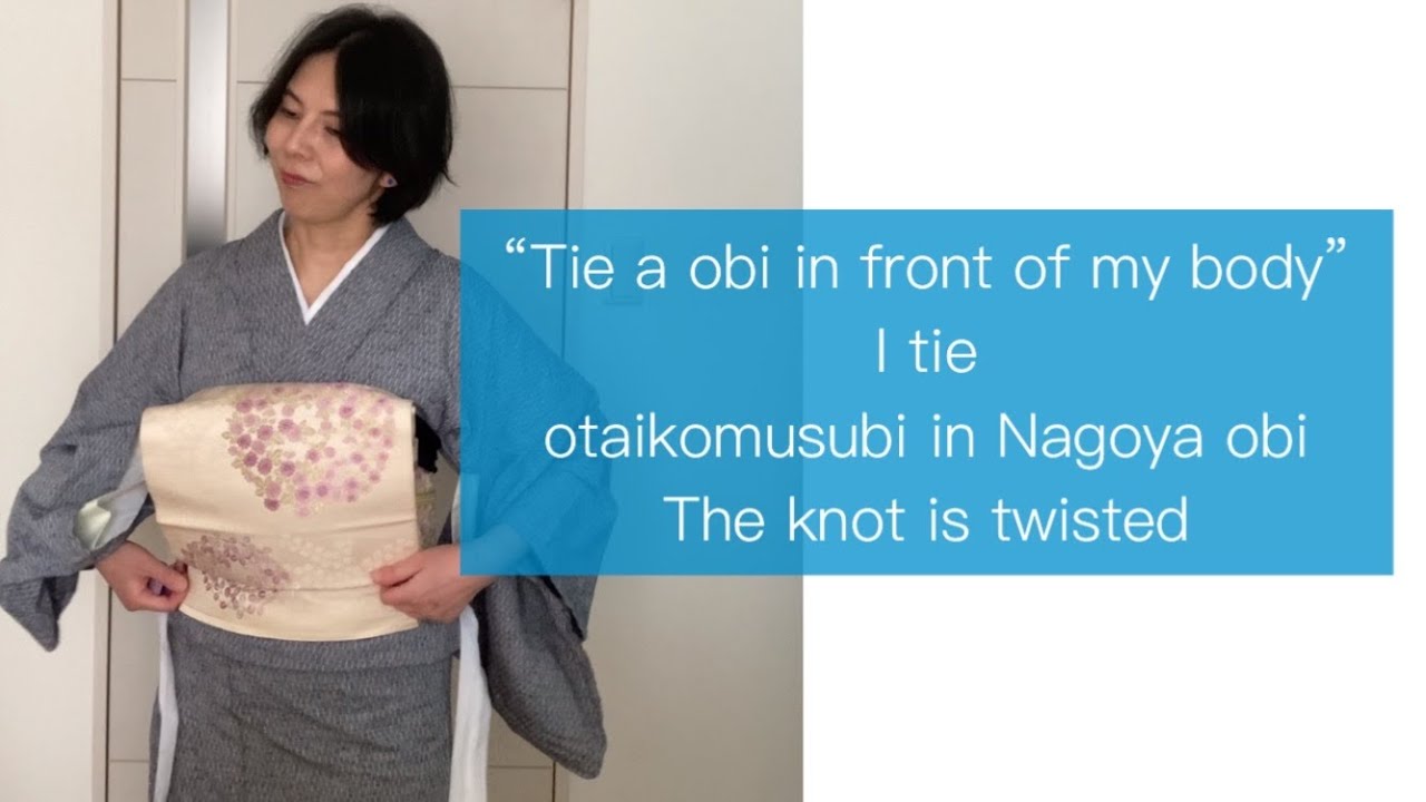 Easy! I tie a ichijyudaiko in the Nagoya obi