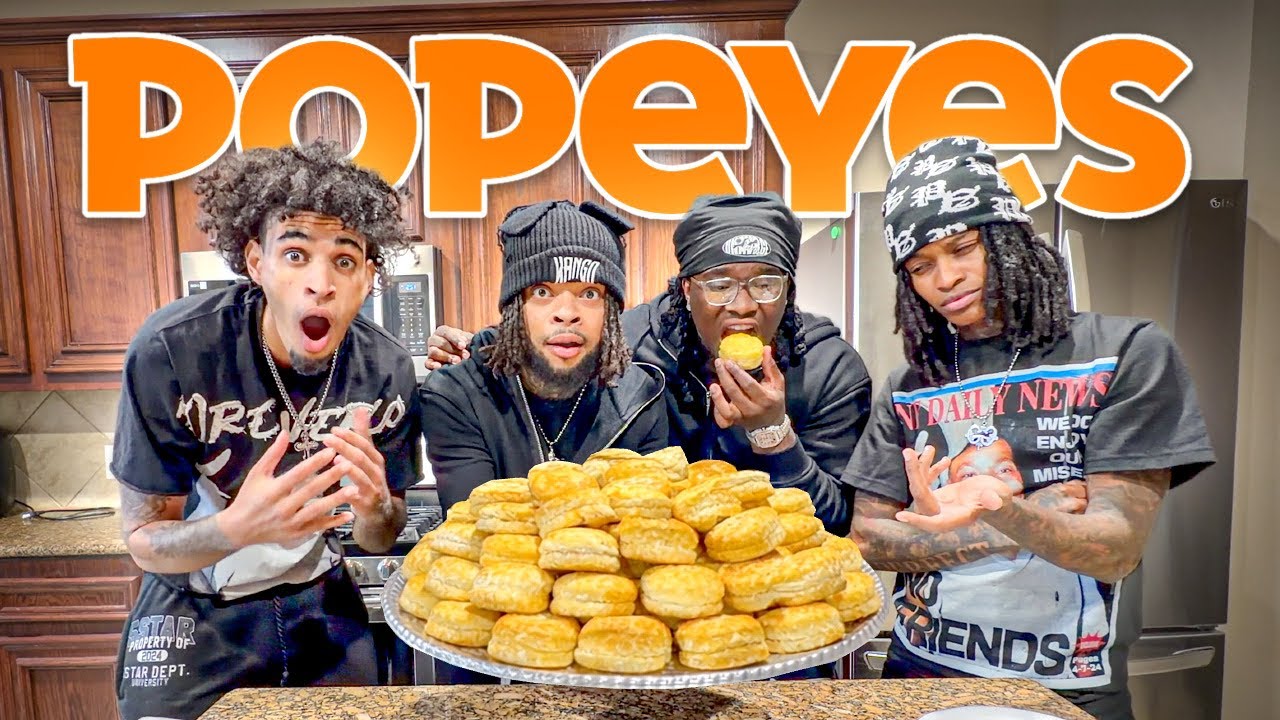 25 POPEYES BISCUIT CHALLENGE (NO WATER)
