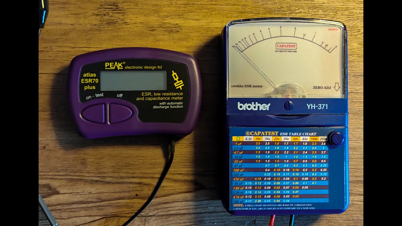 PEAK Atlast ESR70 Comparison to Capatest ESR Meter