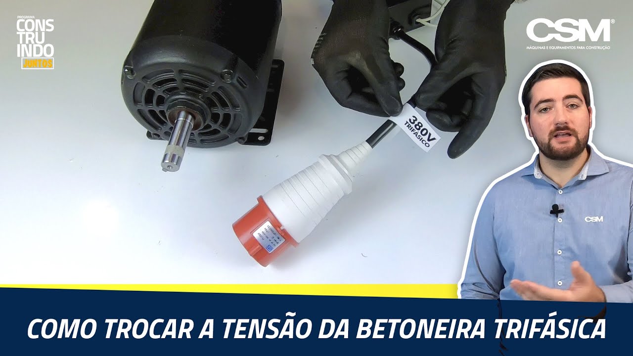 Como Trocar a Tensão da Betoneira Trifásica | CSM | Construindo Juntos