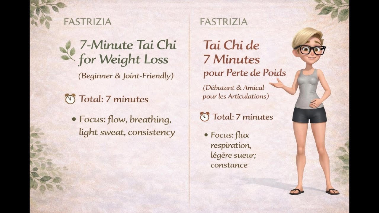 7-Minute Tai Chi for Weight Loss - Beginner & Joint-Friendly | FastRizia