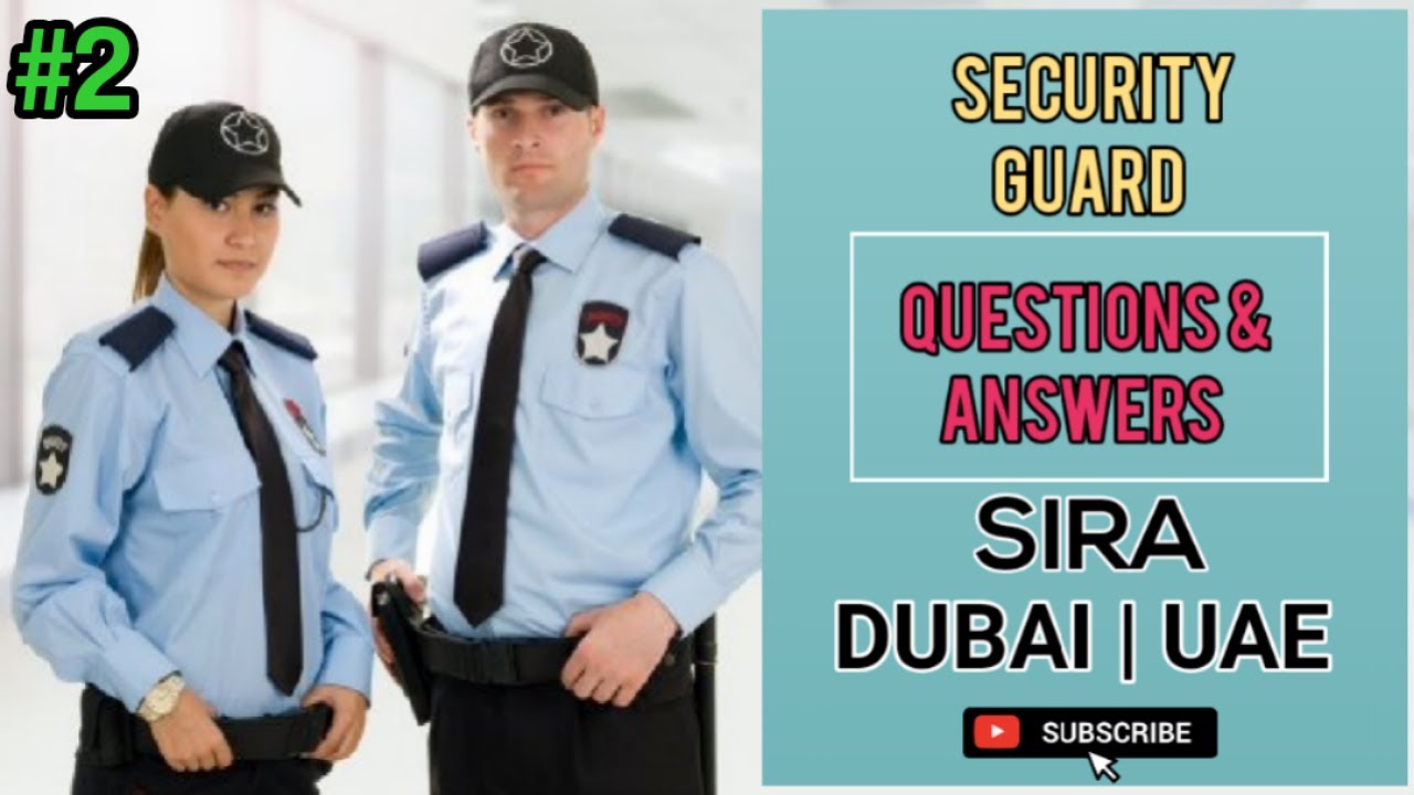 Sira Dubai | Written Test | Sira Questions & Answers #2 | Security Guard Exam | Dubai