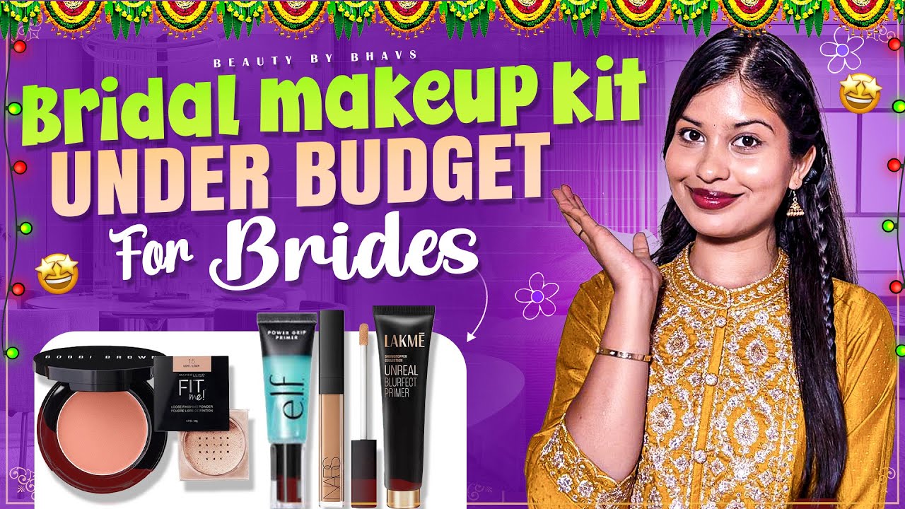 Complete Bridal Makeup Kit for Beginners| Telugu | Affordable & Long-Lasting Products| Beautybybhavs