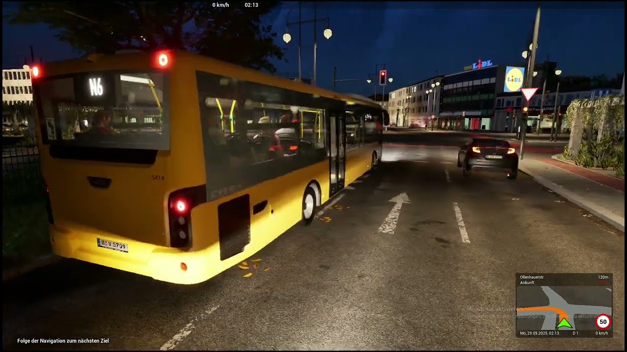 The Bus N6 Nach U Alt-Tegel (Reinickendorf Map)