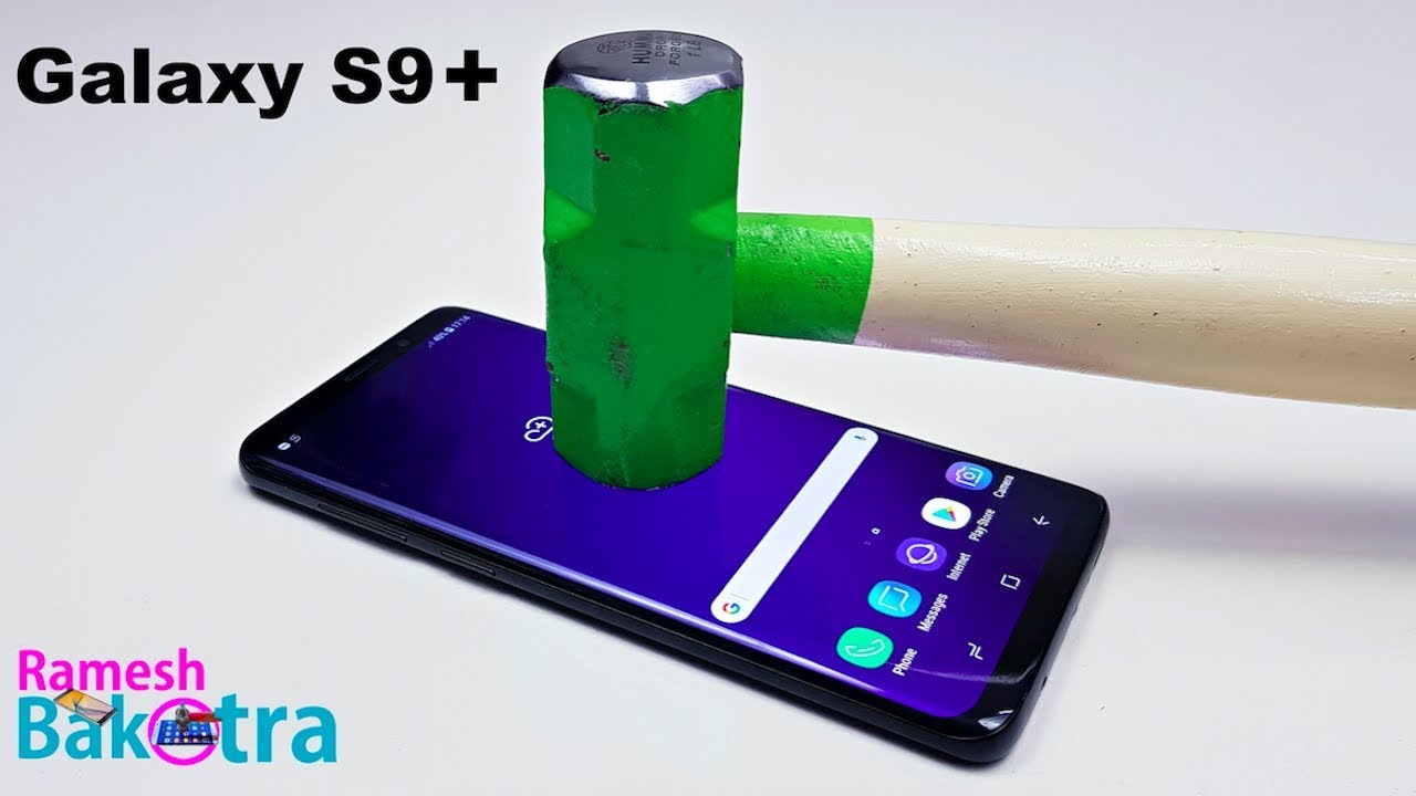 Samsung Galaxy S9 Plus Screen Scratch Test Gorilla Glass 5