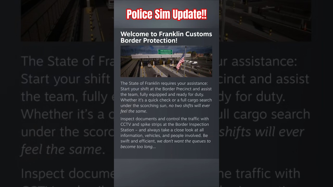 There is a Police Sim Update Coming November 19th!! #policesimulator #police #videogames #update