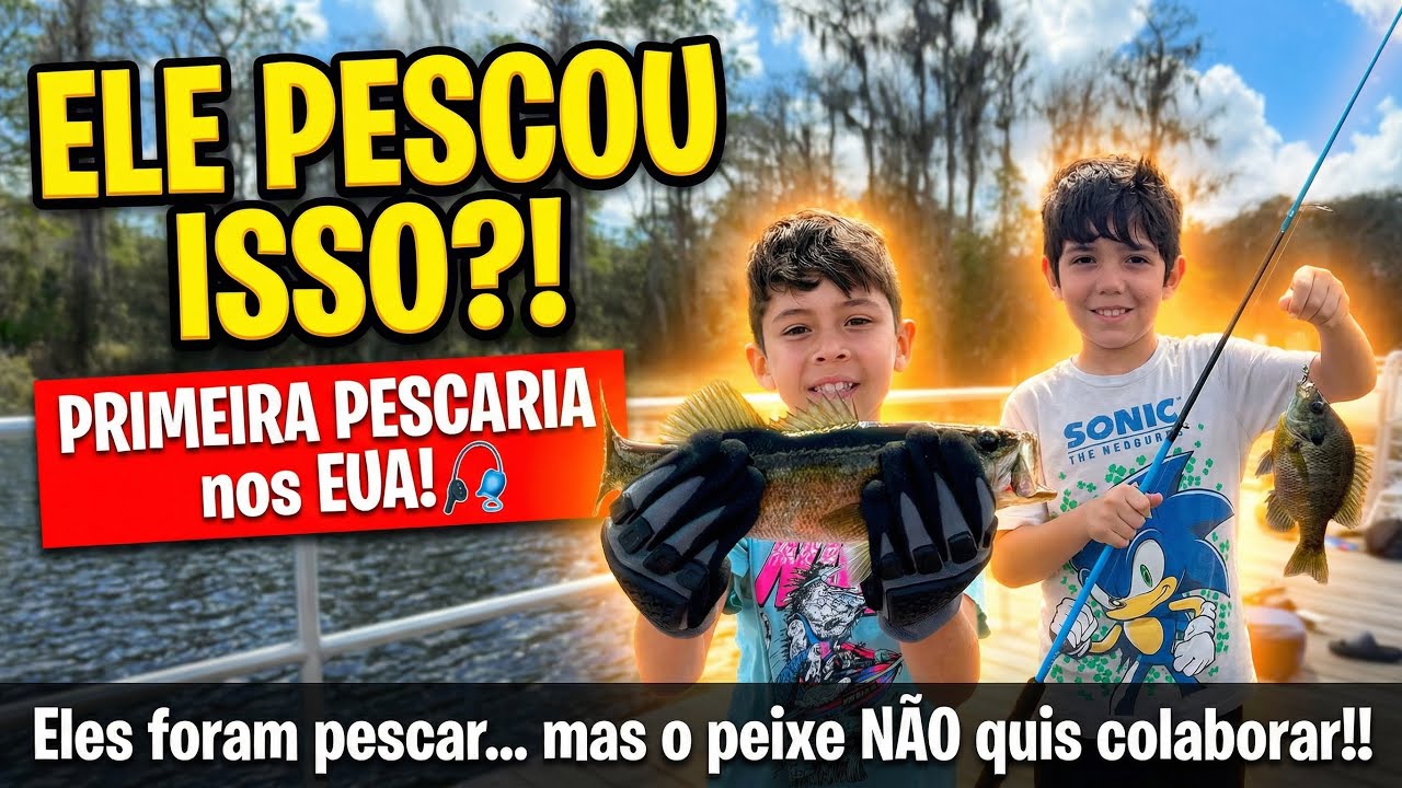 Eles foram pescar… mas o peixe NÃO quis colaborar!!