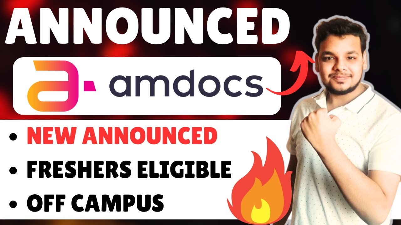 Amdocs Breaking Hiring Announced | Off Campus Drive | 2025, 2024 Batch Hiring | Fresher Jobs | EPAM