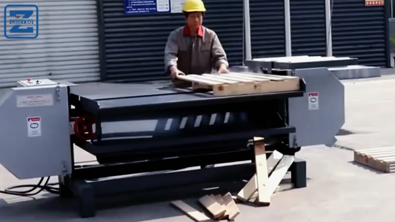 Wood Pallet Dismantler Machine Easy Operate to recycle a pallet