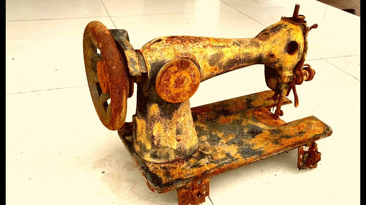 Restoration old sewing machine in deep mud | Restore old sewing tools | Valentine gift for wife