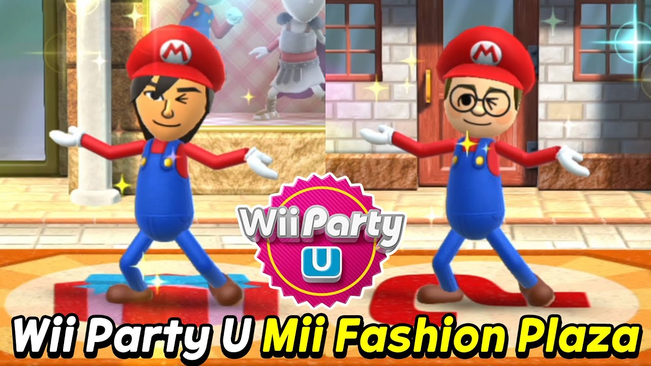 Wii Party U Mii Fashion Plaza gameplay | Guest E Vs Akira Vs Marit Vs Skip | Expert com