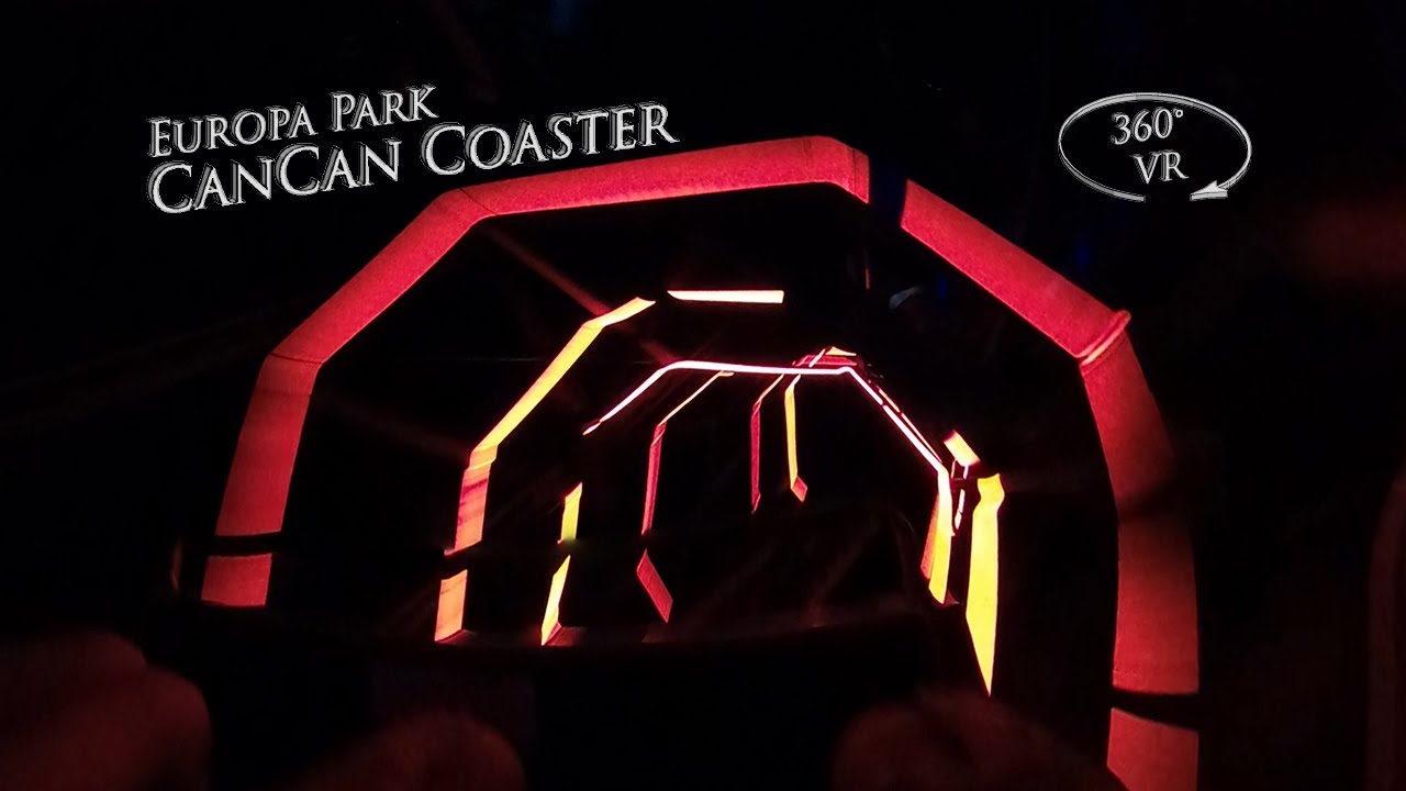 Europa Park EuroSat CanCan Coaster 360° VR POV Onride