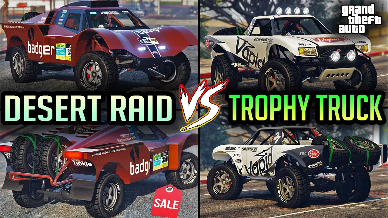 Desert Raid VS. Trophy Truck | Which ONE TO BUY? Car Comparison - GTA 5 Online - NEW! Rally 4x4