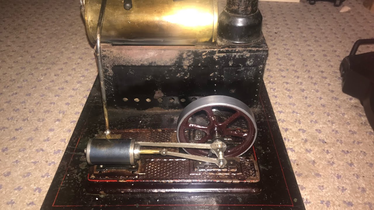 (100 Year Old +) Bing Stationary Steam Engine First Run In Years!