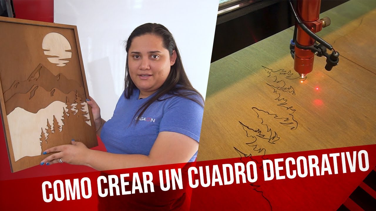 &iexcl;Mira como creamos un cuadro decorativo con un equipo l&aacute;ser!