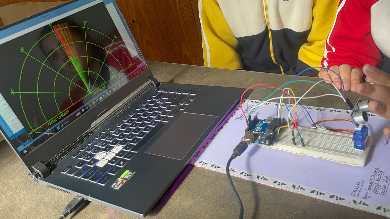 Investigatory project : Radar system using Ultrasonic sensors 