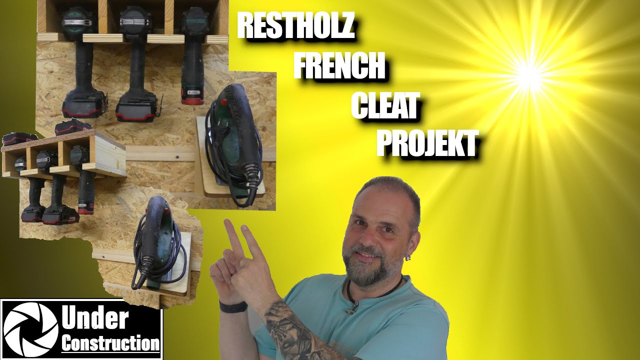 Restholzprojekt | neue French Cleat Halter für die Werkstatt