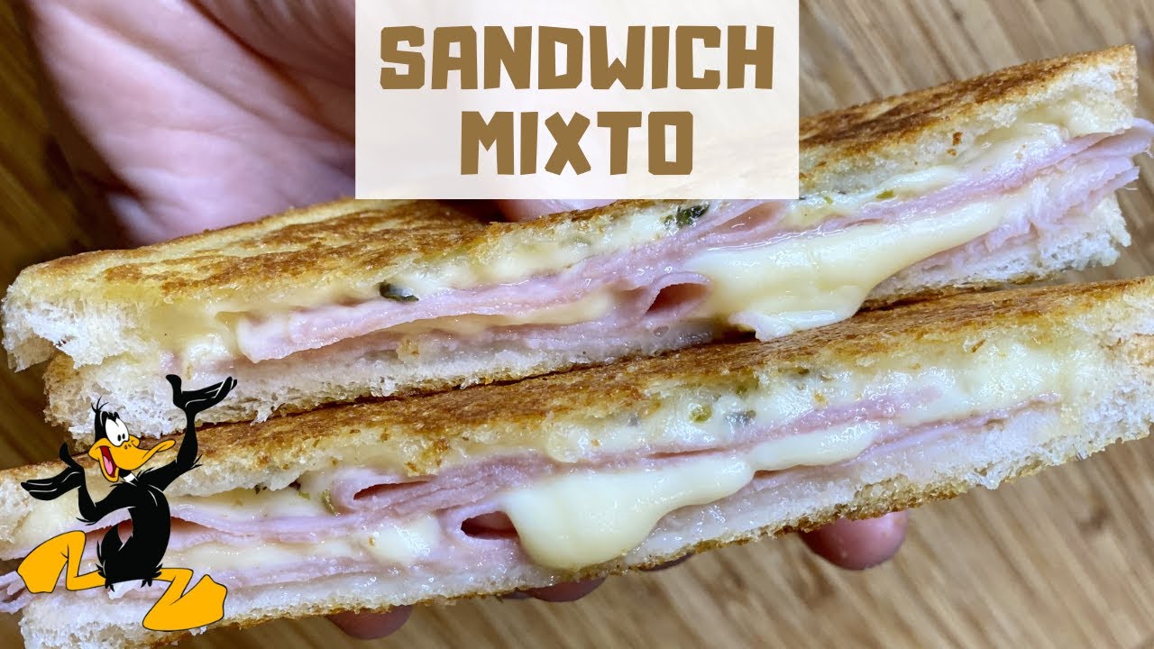 S&aacute;ndwich Mixto en 4 Pasos 🥪 &iexcl;RECETA BIKINI JAM&Oacute;N Y QUESO!