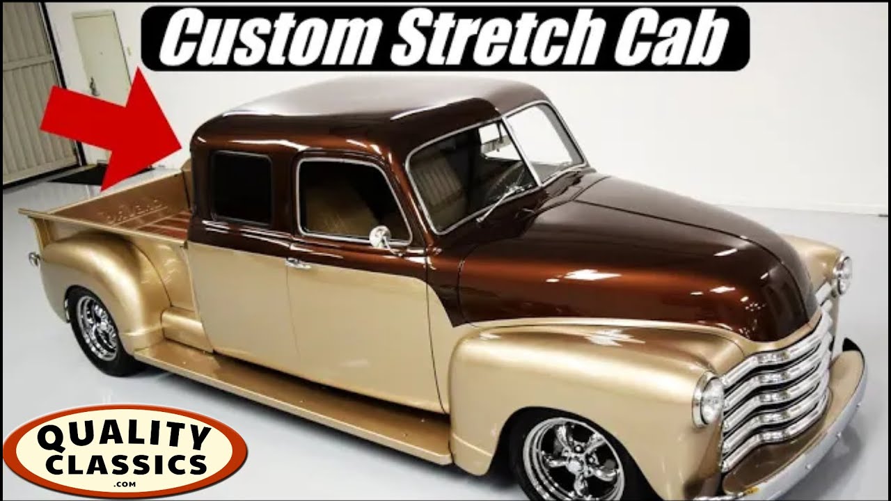1950 Chevrolet Truck STRETCH CAB Restomod — переоборудован в 7-оконный!