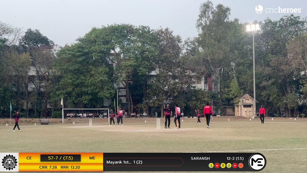 Civil Engg. vs Mechanical Engineering |  SGSITS INDORE INTERBRANCH CRICKET TOURNAMENT 2025-2026(Fina