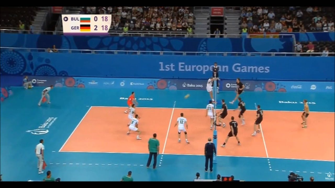 Jochen Schops 2015 Baku European Games Volleyball Highlights (Germany Gold Medal)