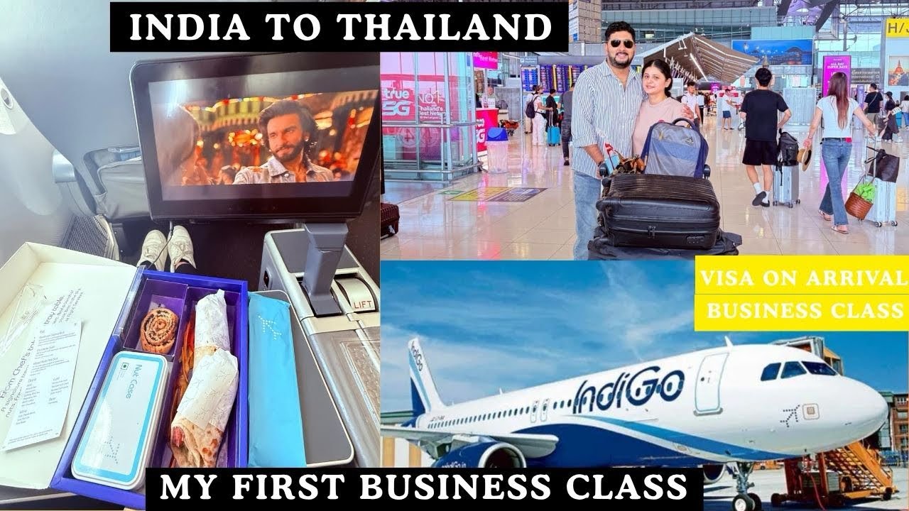 India to Bangkok Travel Vlog 🇹🇭 #indiatothailand #bangkok #thailandtrip #indigo #businessclass