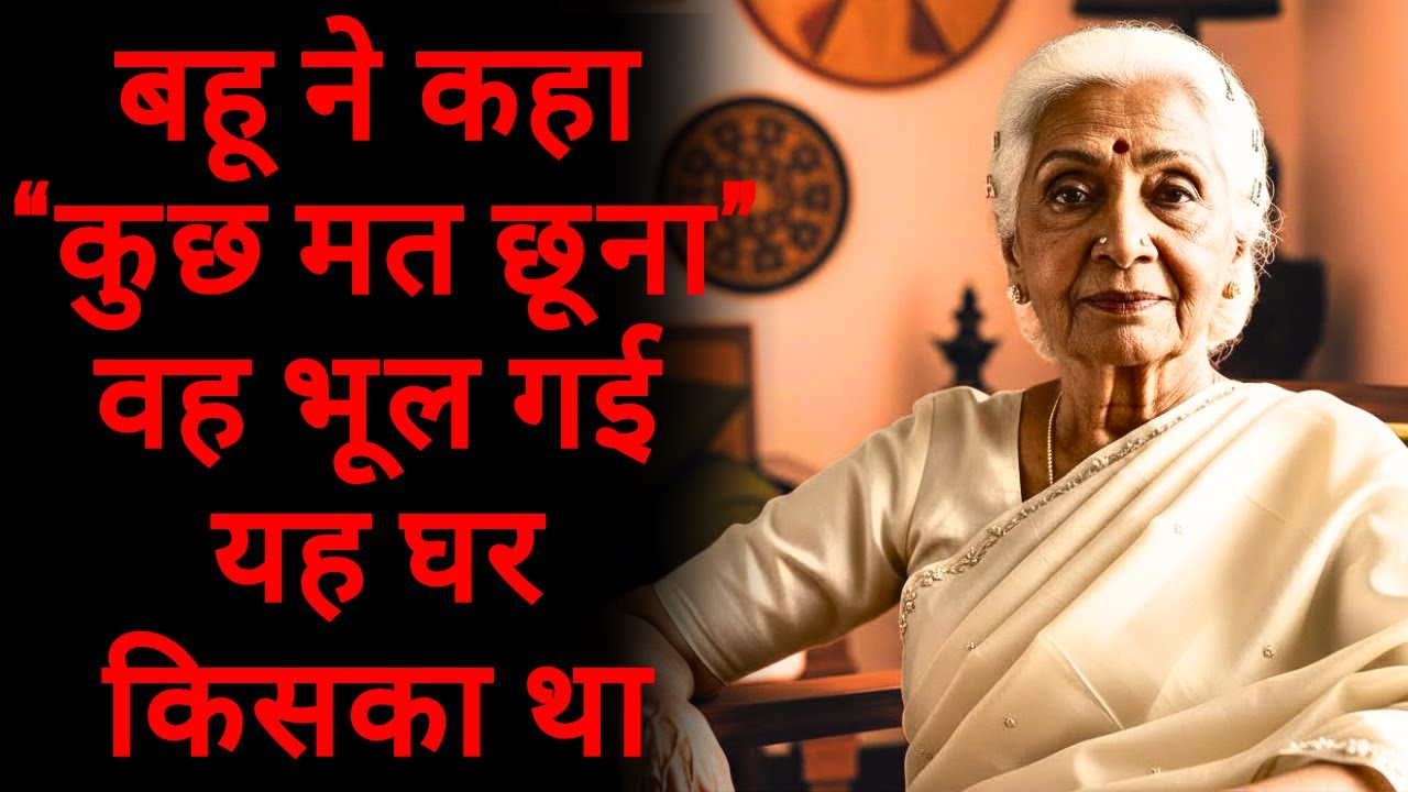 बहू ने कहा “कुछ मत छूना” — वह भूल गई यह घर किसका था