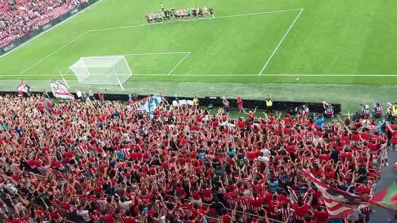 Athletic Club 1- Valencia 0. Celebraci&oacute;n: Gora Athletic, geuria!