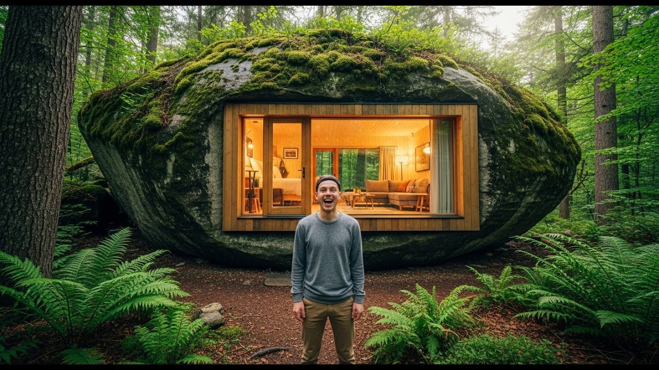 From Rock Hollow to Home | Forest Mini House ASMR Build