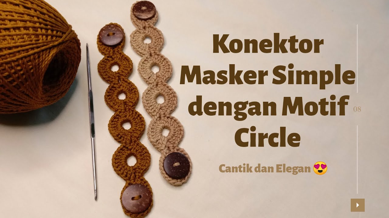 Konektor Masker Simple Motif Circle untuk Pemula