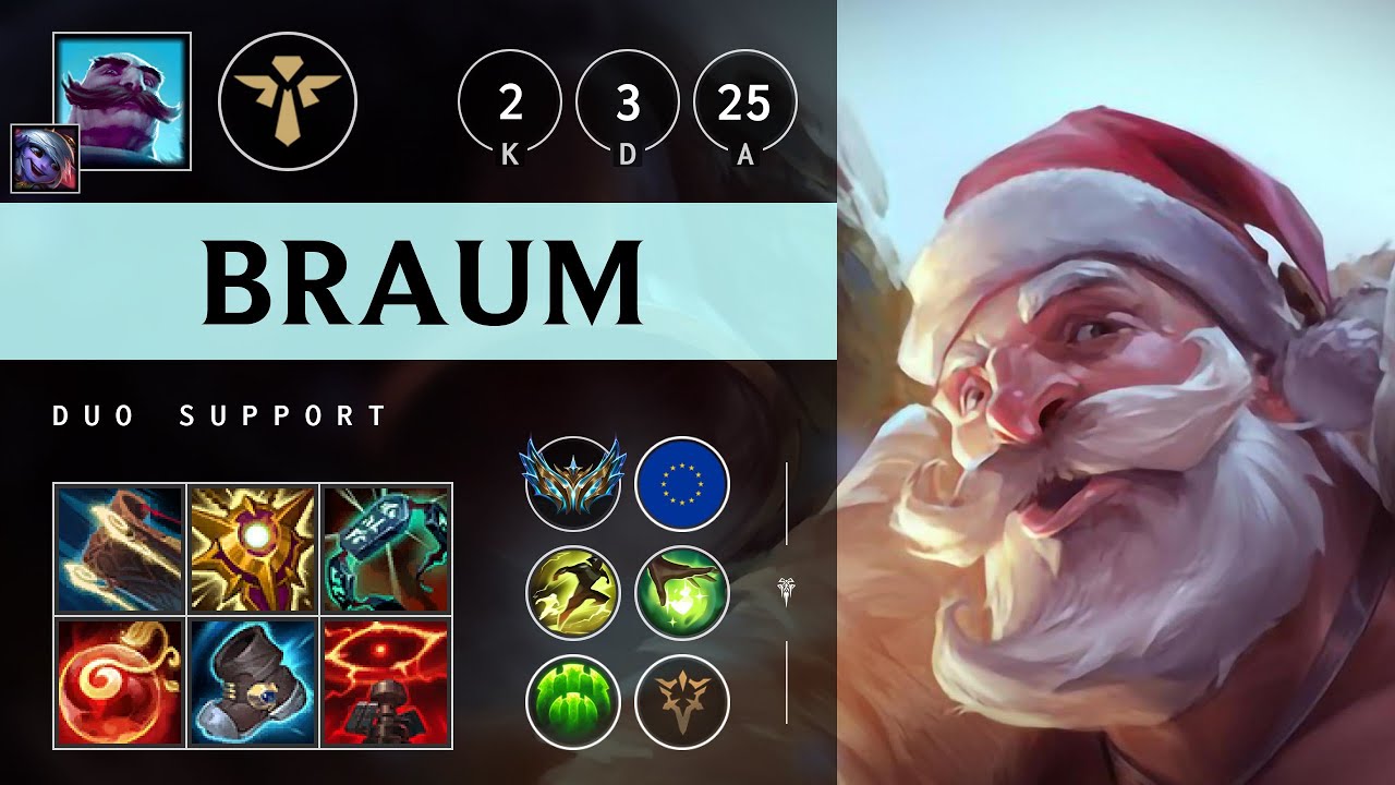 Braum Support vs Rell - EUW Challenger Patch 25.06