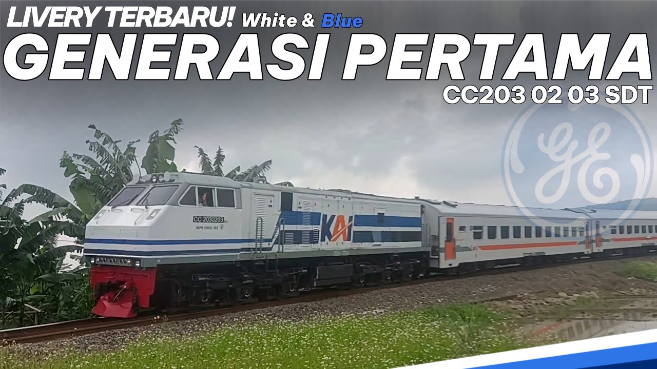 CEGAT LOKOMOTIF CC203 DENGAN LIVERY Wnb 