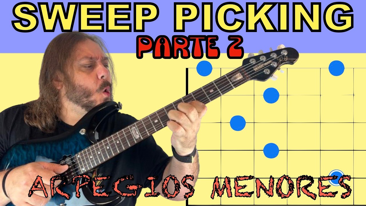 🎸 ¡Increíble Sweep Picking en 5 Minutos! Parte 2 | Domina Arpegios Menores con el Sistema CAGED 🔥