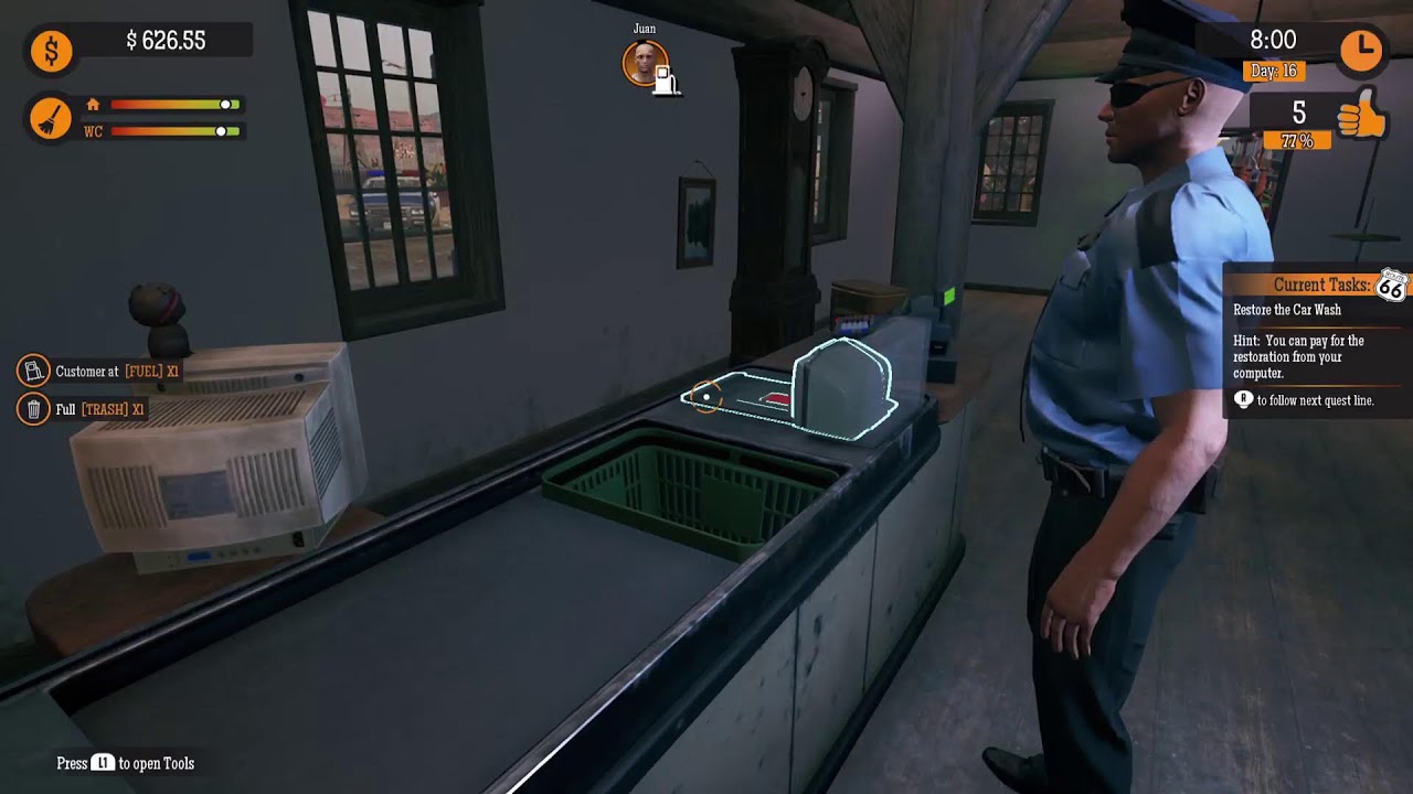 Gas station simulator