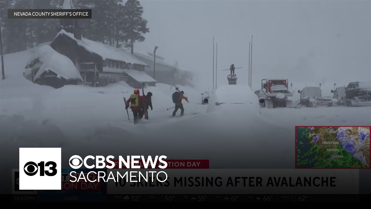 Latest on search for 10 missing skiers near California's Lake Tahoe