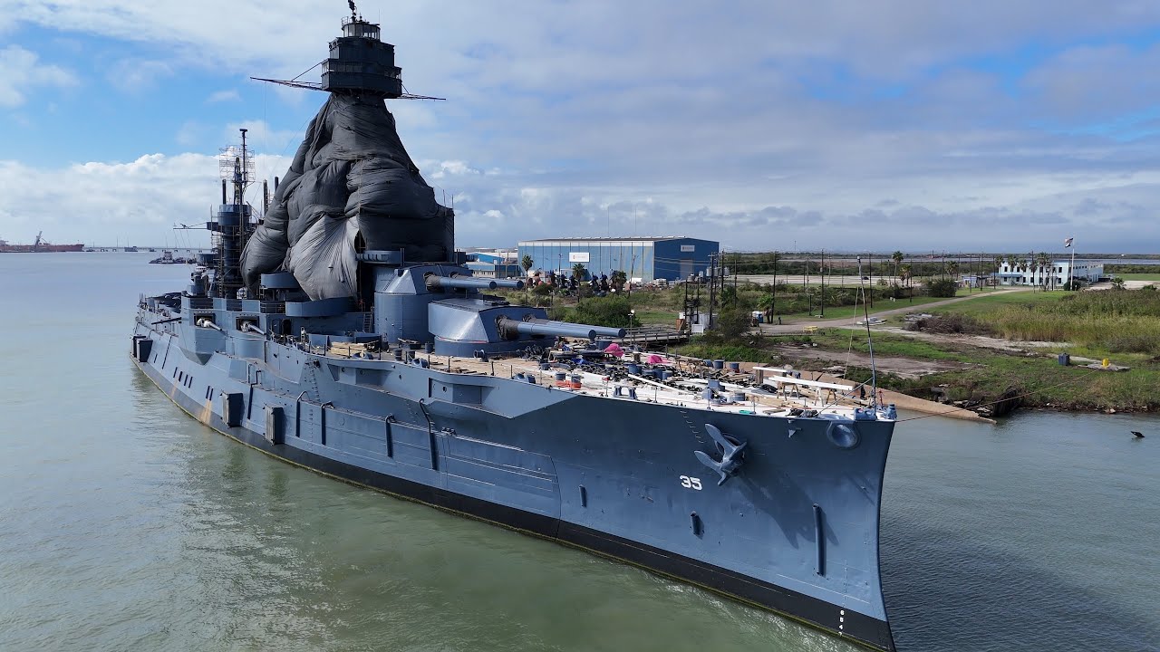 The USS Texas is back in the water!