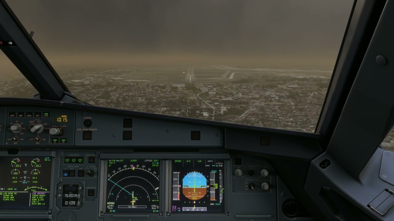 [FS2024] Fenix Airbus A320 Easyet landing in Paris LFPO