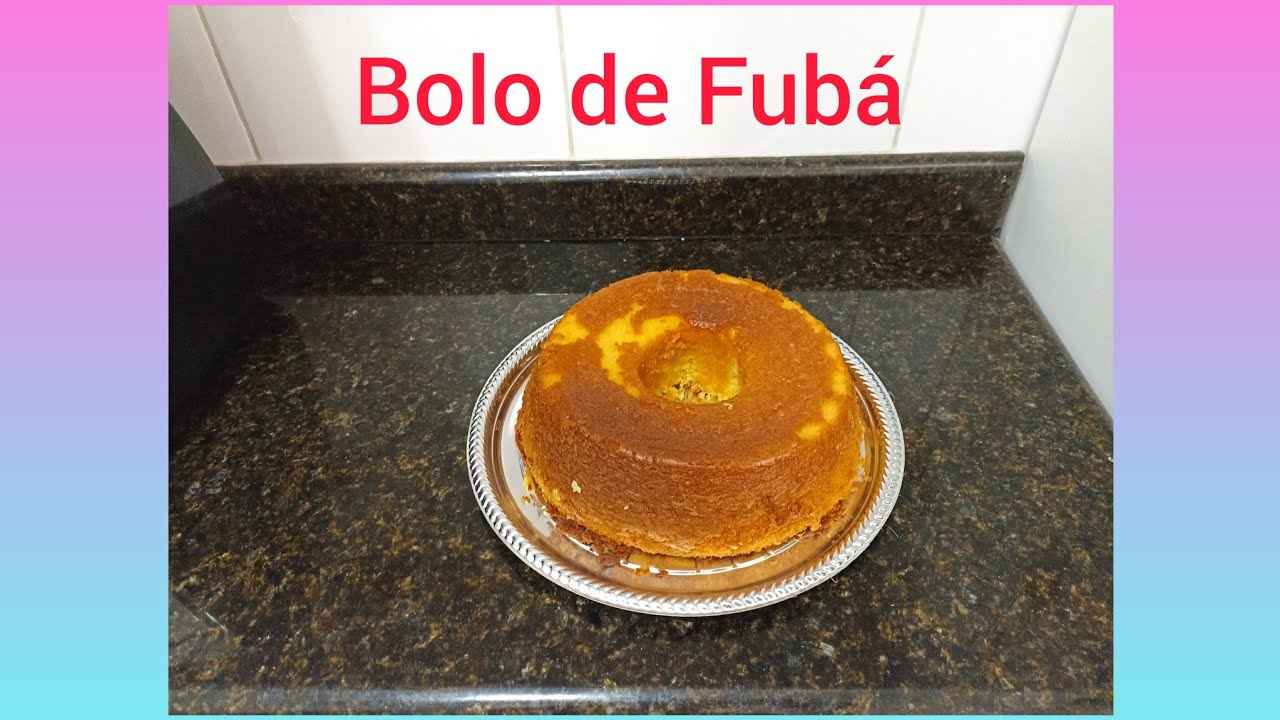 Bolo de Fubá Cozido