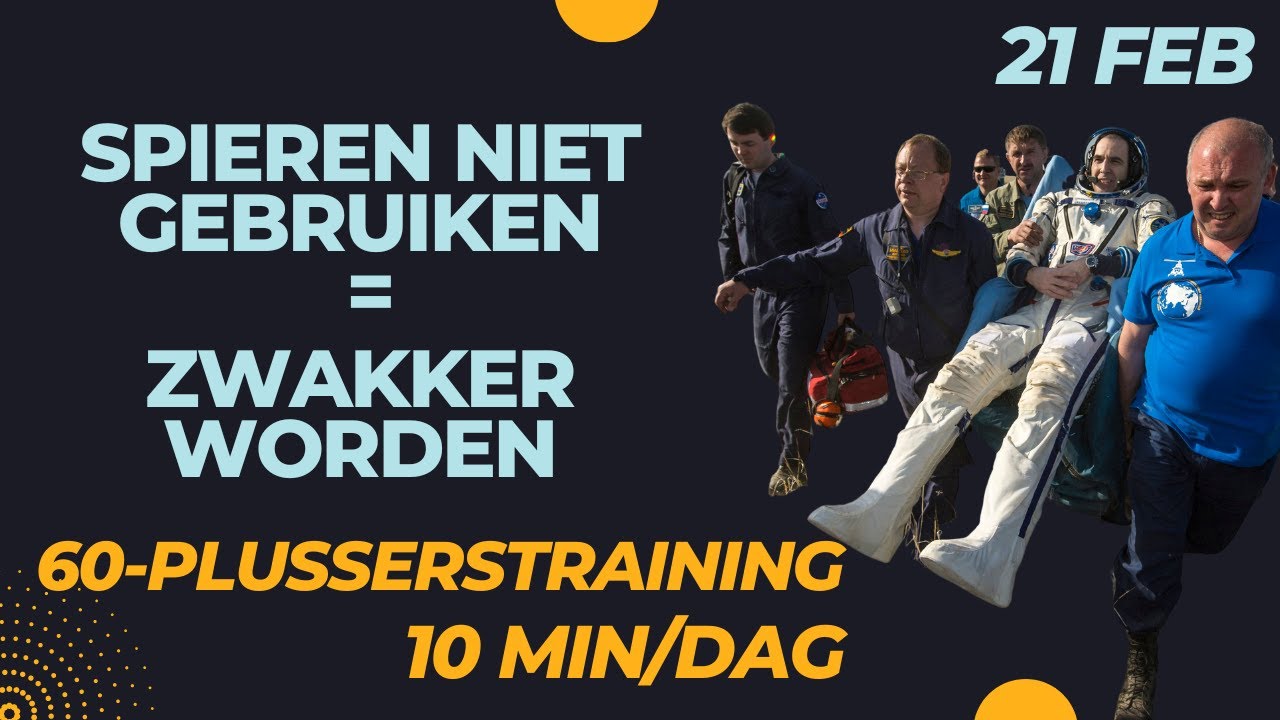 Use it or lose it! 10 minuten spierkracht voor 60-plussers (of beginners).