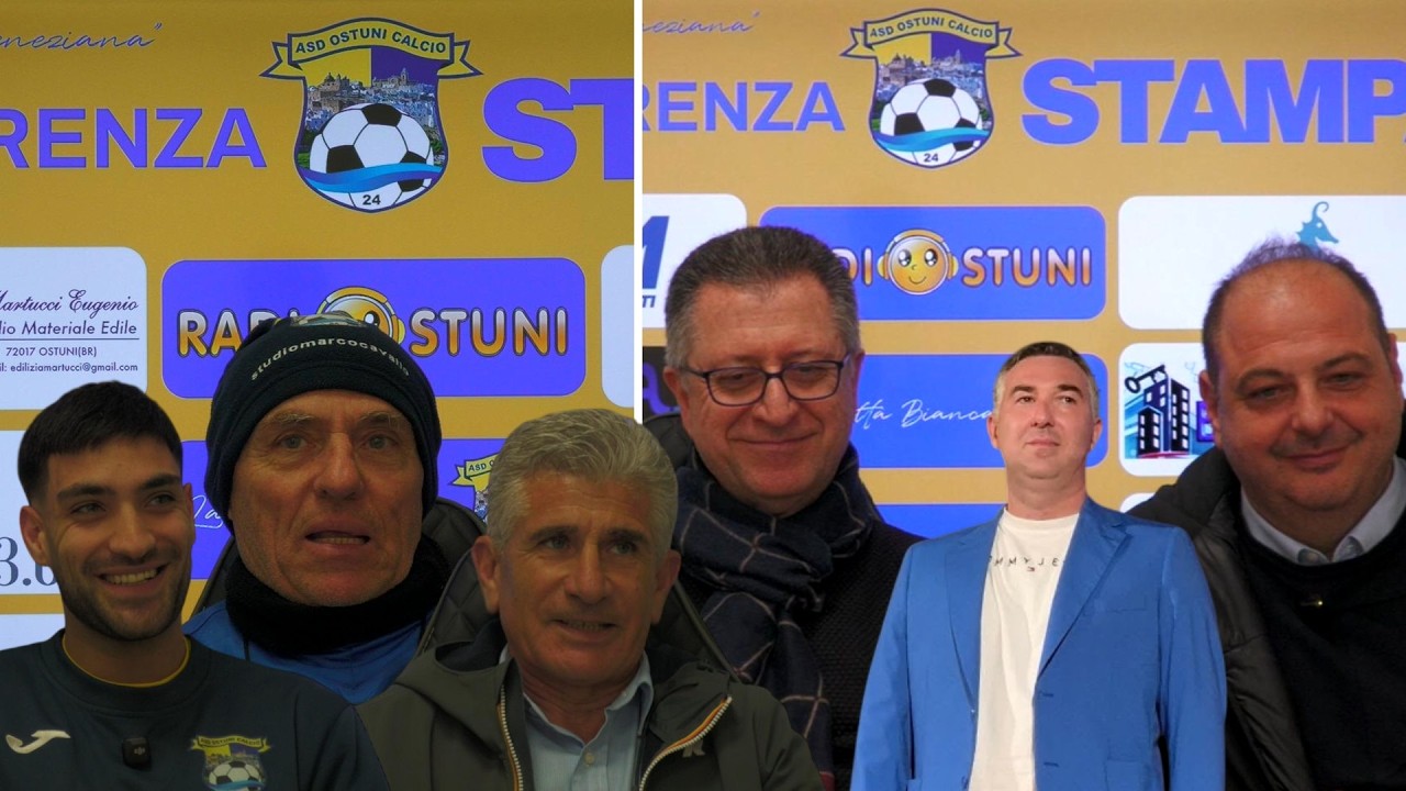 Conferenza pre-partita Ostuni vs Tricase | con Zolezzi, Bruni, Scalone e i presidenti _ Radiostuni