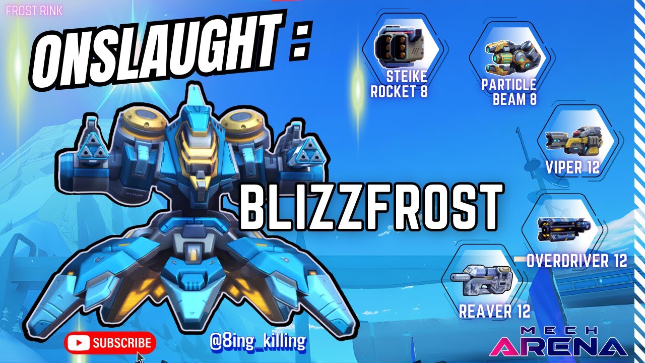 new onslaught mech gameplay – blizzfrost is insane #mecharena #gaming #mr8 #new #onslaught