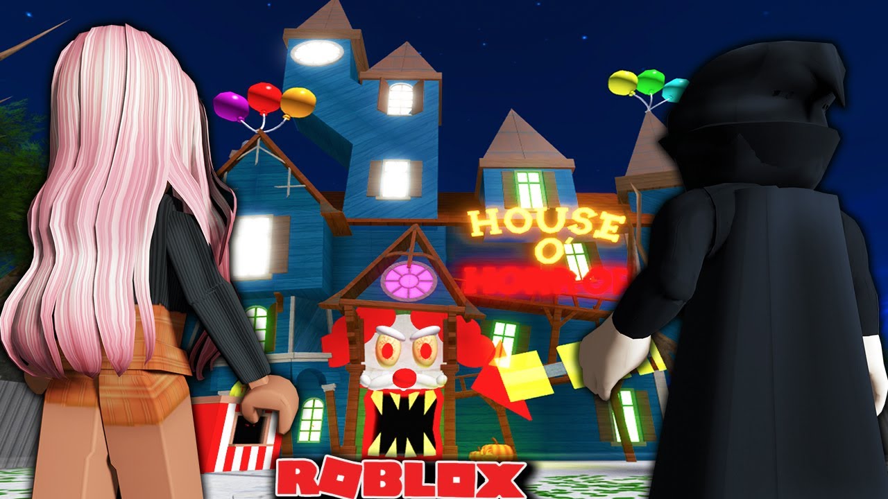 WE ENTERED THE HOUSE OF HORROR 🎈... | Roblox Obby