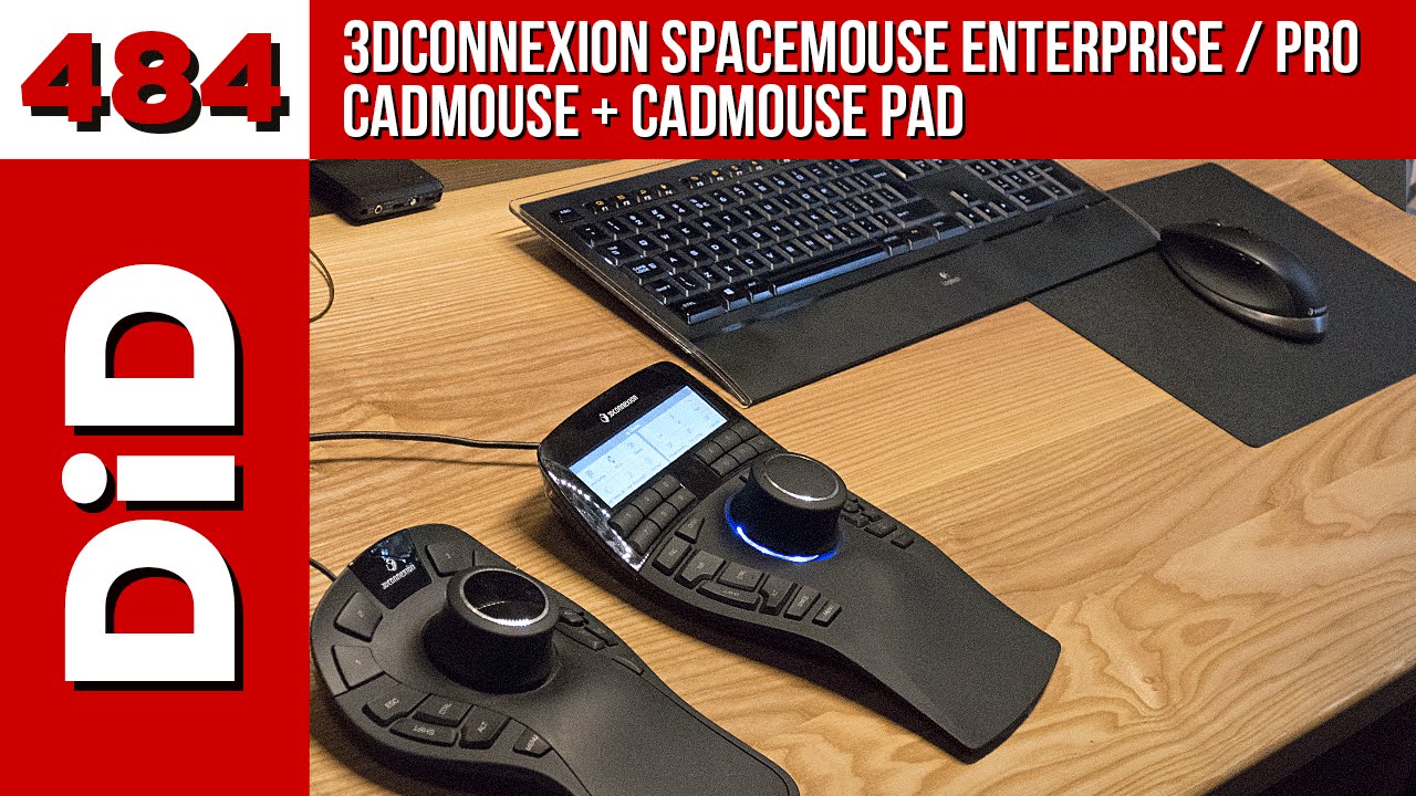 484. 3DConnexion SpaceMouse Enterprise / Pro + CadMouse + CadMouse Pad